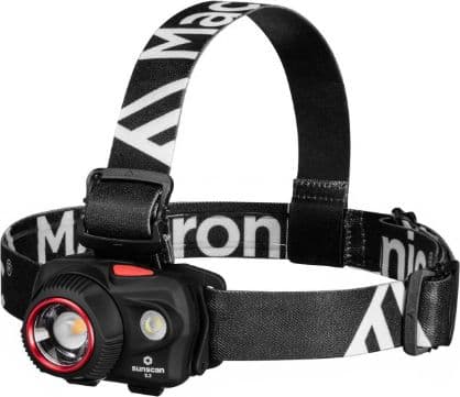 Mactronic 300lm 90CRI ladattava otsalamppu Sunscan 5.3