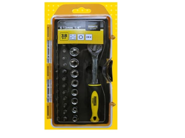 Modeco Socket wrench set 1/4 "38pcs (MN-14-200)