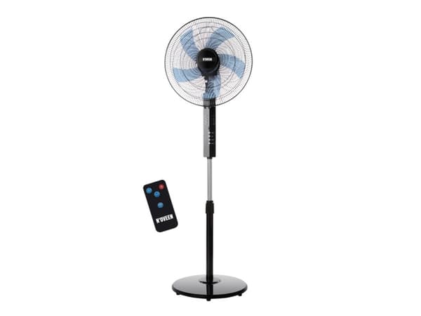 N'OVEEN F455 16 /40 cm standing fan with remote control Black