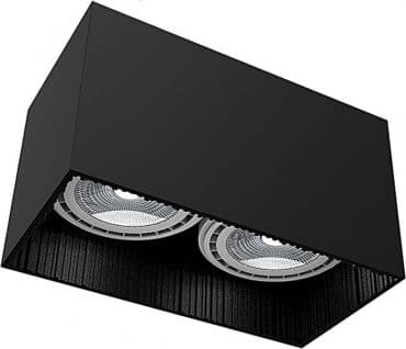 Taklampe Nowodvorski Plafon Nowodvorski Groove 9316 taklampe spotarmatur 2X75W GU10 ES111 svart