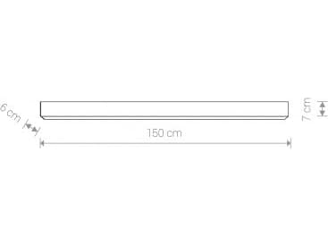 Nowodvorski Plafon Nowodvorski Office 9360 LED lampa sufitowa 1X43W LED grafit