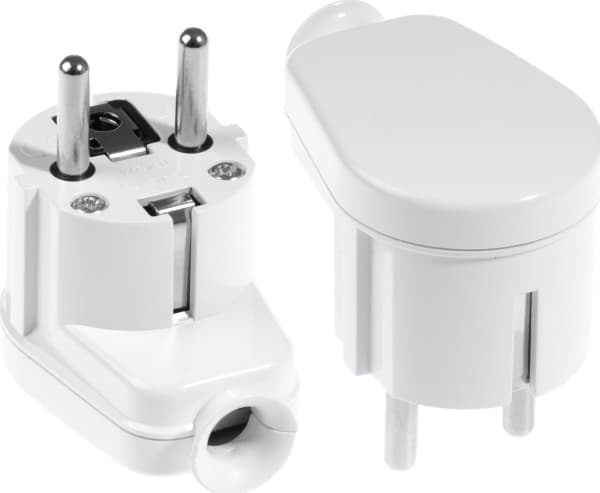 Opal Dismountable right angle plug WT-16U 2P + Z 16A white