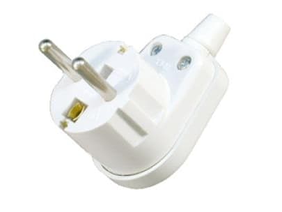 Opal Dismountable right angle plug WT-16U 2P + Z 16A white