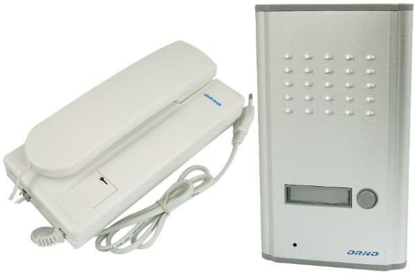 Orno enfamilieintercom FOSSA hvit/sølv