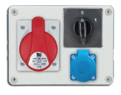 Pawbol R-BOX 190 1x32A/5P 1x250V kytkentätaulu 0/1 IP44 (B.1092W)