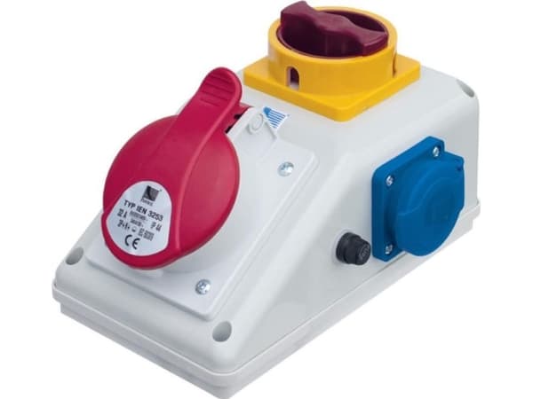 Pawbol R-BOX KOMPAKT 1x16A/5P 1x250V stationärt ställverk, L/P av (B.165LP)