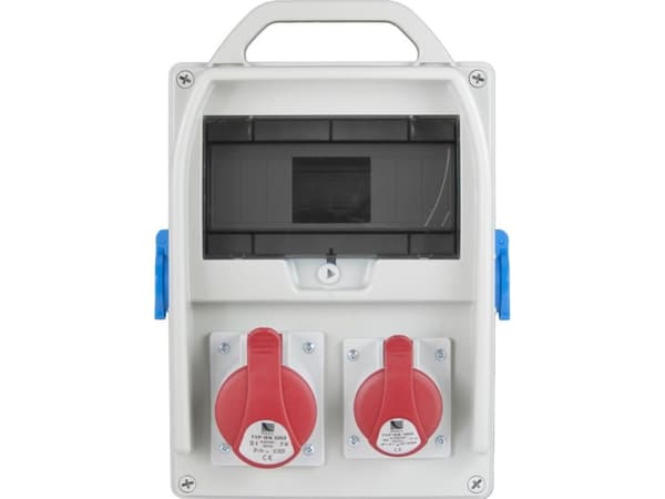 Pawbol R- Fönster 300 9S 1x32A/5p, 1x16A/5p, 2x250V, tomt IP44-fönster (B.18.300- 7)