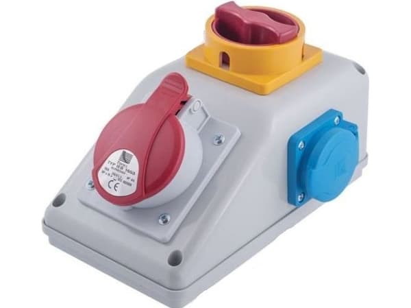 Pawbol R-BOX KOMAPKT 1x32A/5P 1x250V kiinteä kytkinlaite, 0/1 off (B.32501)