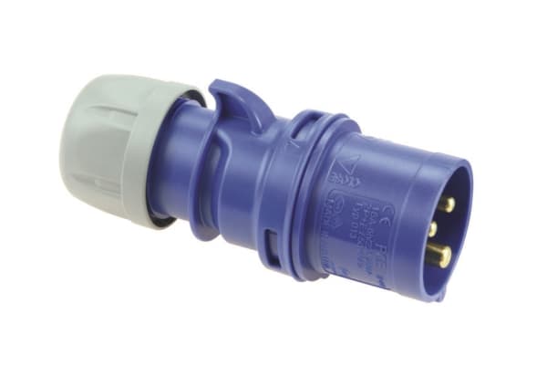 PCE Bærbar plugg SHARK 32A 230V 2P+Z IP44 - 023-6