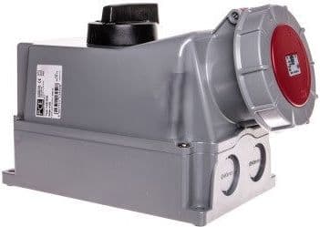 PCE Installation kit with socket 125A 5P 0-1 red (145-6w)