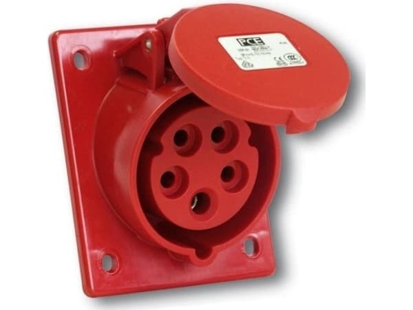 Vinopistorasia 32A 4P 400V punainen IP44 TWIST 424-6 TWIST 424-6