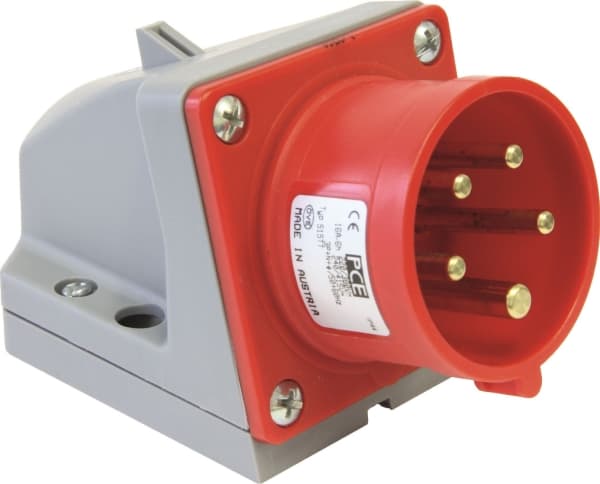 Uttagskontakt 32A 4P 400V röd IP44 524-6