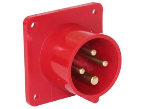PCE Panel plug 4P 16A 400V red (614-6)