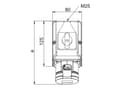 Miniatyrbild 3 av 3: PCE Combi socket with disconnector 0-1 16A M25 16/5 400V IP44 915-6w