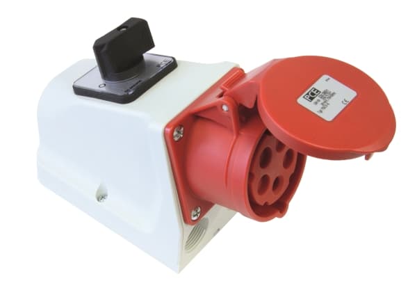 PCE Combi socket with disconnector 0-1 16A M25 16/5 400V IP44 915-6w