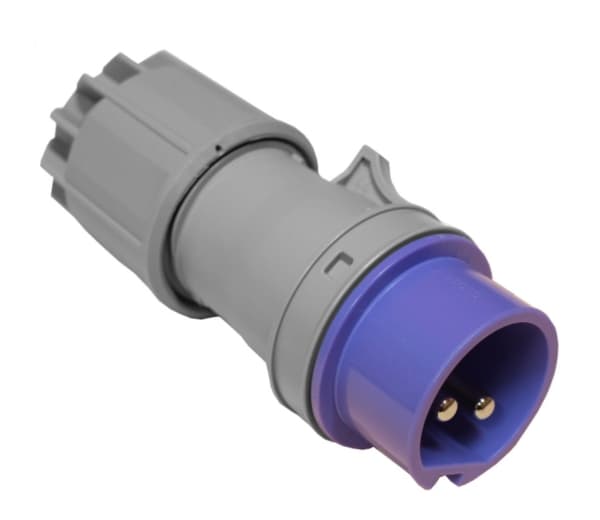 Liikkuva pistoke 16A 2P 24V violetti IP44 TWIST 062v