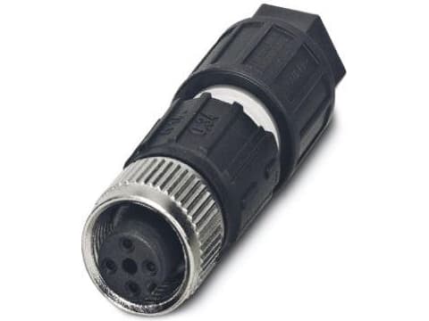 Phoenix Contact 1641688, M12, Sort, Rustfritt stål, Zink, Nickel, IP67, 125 V