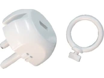 Plastrol pistorasian tulppa /lapsiturvallinen/ avaimella valkoinen ZG-1 - ZG-1