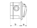Pikkukuva 2 / 3: Polam Naklo Socket 16A 3P + N + Z IP44 insulated p/t 220/380V 2622-420
