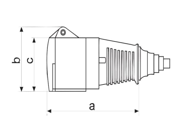 Polam Nakło Liikkuva pistorasia 16A 3P+Z IP44 eristetty 380V 2627-326