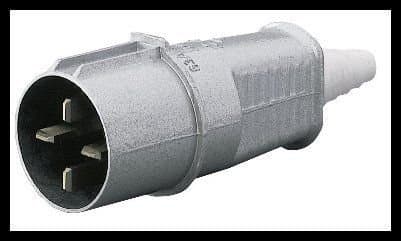 Polam Nakło Pistoke 32A 3P+Z IP44 kannettava metalli 500V litteät nastat - 3141-326