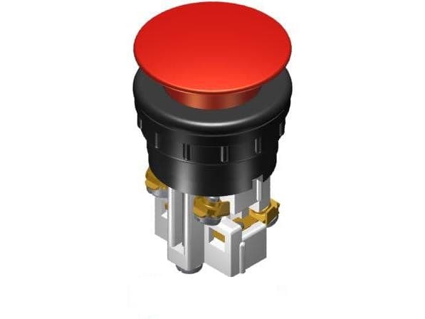 Promet 38mm red push button 1Z 1R (W0-N1-1DP C)