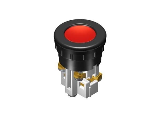 Promet Control button 38mm red with spring return - W0-N1-1KP C