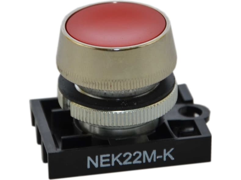 Promet Button drive 22mm red IP55 with self return (W0-N-NEK22M-K C)