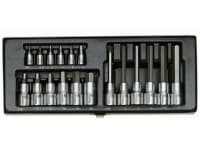 Proxxon teollisuuspistorasia-avainsarja 1/4 (6,3 mm), 1/2 (12,5 mm) 18 kpl 23 100