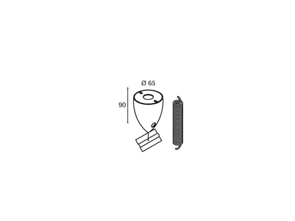 PXF Lighting Vega Beta Gemini elektrisk oppheng gjennomsiktig (PX0721388)