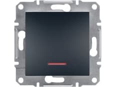 Schneider Electric Asfora 1-polet bryter med bakgrunnsbelysning antrasitt (EPH1400171)