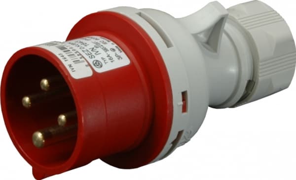 Kannettava pistoke 4P 32A 400V punainen IP44 IVN 3243 IVN 3243