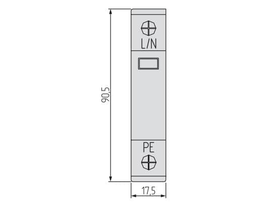 Ylijännitesuoja C Tyyppi 2 1P 20kA SIMTEC SM20C/1-275 85101000