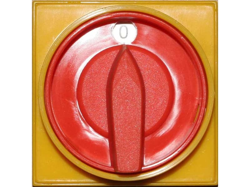 Spamel Cam switch, panel mounted, 16A, switch 0-1, 3-pole, closed, yellow-red - LK16R-2.8211P08