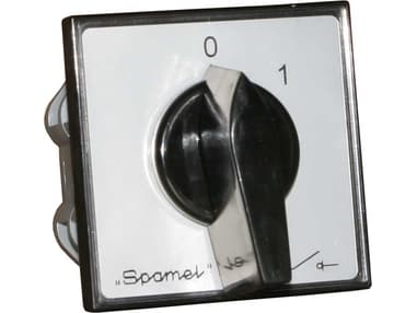 Spamel Switch disconnector 1-0-2 4P 25A mounted to the panel - LK25R-4.8396P03