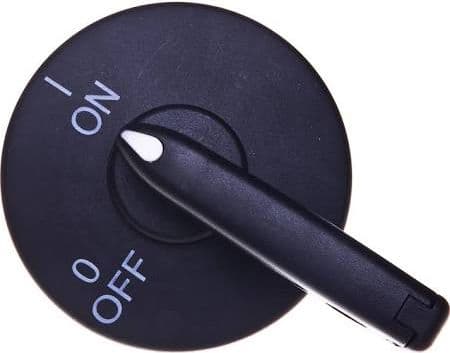 Spamel Door knob black with lock (PR30W01)