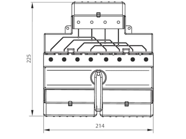 Spamel Virtalähdekytkin 125A 4-napainen PRZK-4125W02