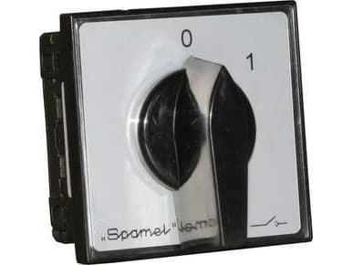 Spamel Cam switch 32A switch disconnector 0-1 3-pole panel mounting front closed yellow/red - SK32-2.8211P08
