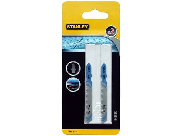 Stanley STA22022-XJ, Figursågblad, Metall, Snabbstål (HSS), 4,8 cm, 2 mm, 6 mm