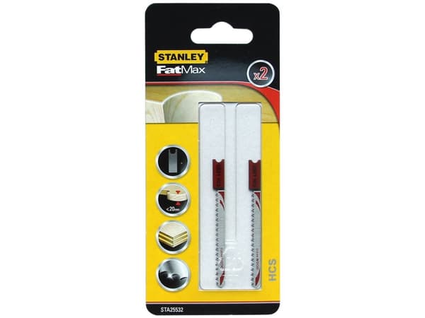 Stanley FatMax sticksågsblad U 2st för trä (STA25532)