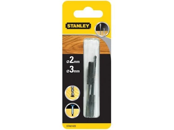 Stanley STA61420-XJ, Drill, Twist Betongbor, Tre, Sekskanttange, 2,2 mm, Sort