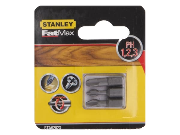 Stanley skrutrekkerbits 3 stk. (STA62023)