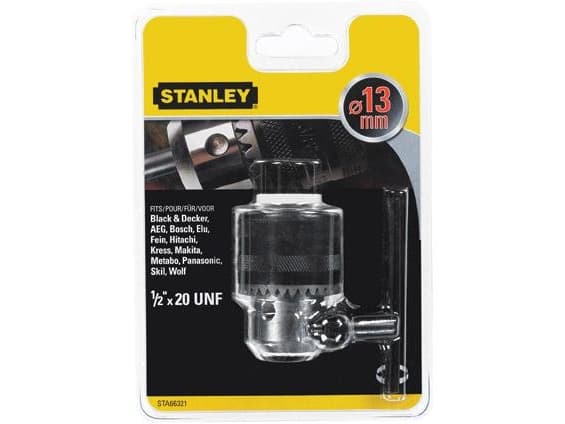 Stanley STA66321-QZ, Nyckelchuck, 1/2"-20, 1,3 cm, Rostfritt stål