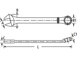 Stanley 25 mm skiftnyckel (STMT72822-8)