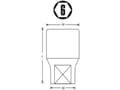 Miniatyrbild 3 av 3: Stanley Hexagonal socket 3/8 "17mm (STMT72925-8B)