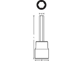 Stanley insexskruv 1/2" H8 x 100mm lång (STMT73386-8B)