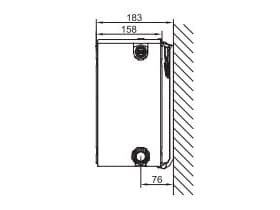 Stelrad Novello-patteri 6x1/2" Tyyppi 33 H500 x L1000