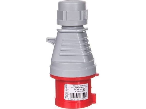 Portabel isolerad stickpropp 32A 400V 4P IP44 / snabbkoppling/ 3647-326