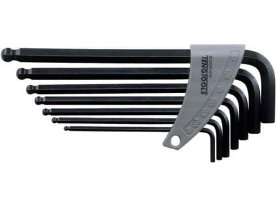 Teng Tools unbrakonøkler type L 1/8 - 3/8" med kule 7 stk. (109550202)