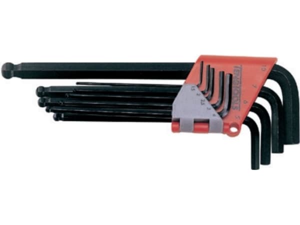 Teng Tools unbrakonøkler type L 1,5 - 10 mm med kule 9 stk. (117240101)